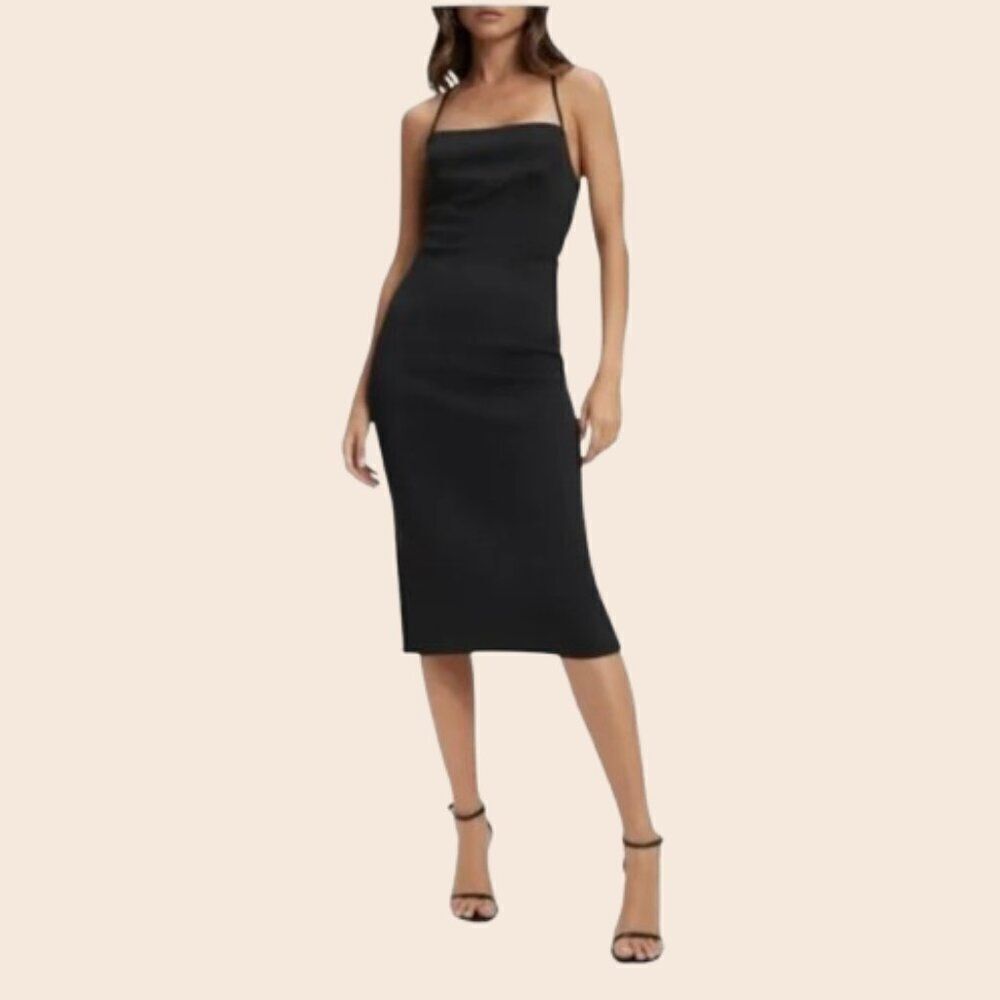 Good American Vacay Scuba Midi Dress Size 2